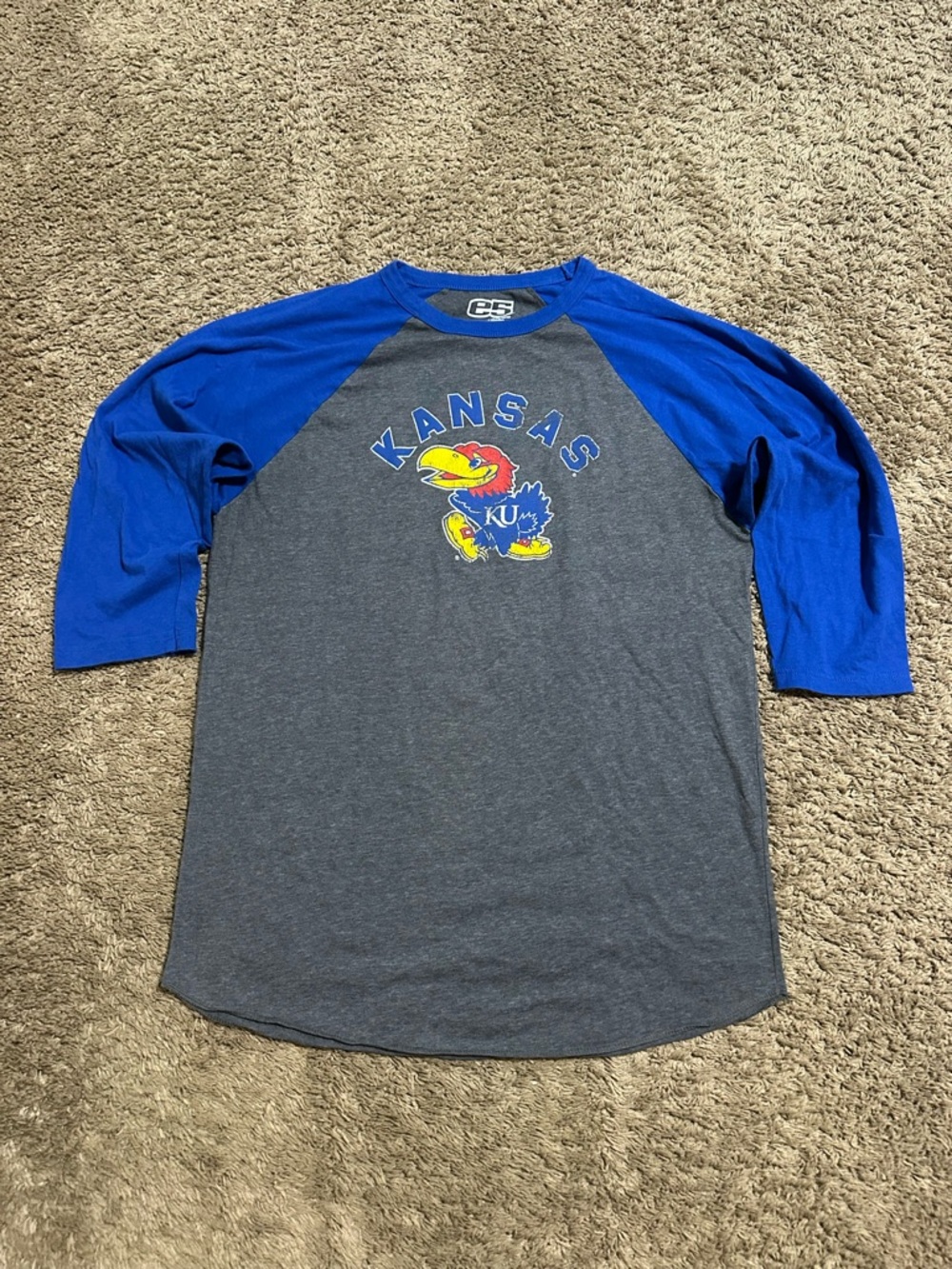 Vintage NCAA Kansas Jayhawks “triple blue” shirt 00s size xl